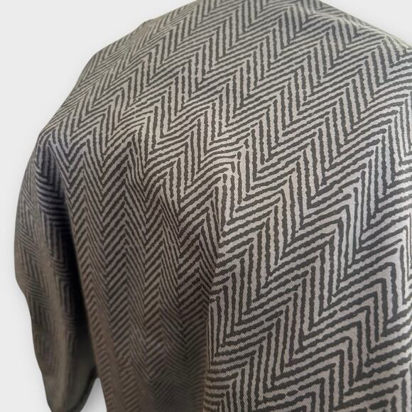 Athleta Womens 1/4 Zip Herringbone Striped Athletic Pullover Gray  Pink sz Small - Picture 6 of 7